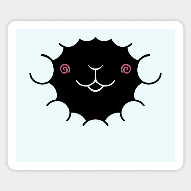 Baby Lamb Face Sticker by Episodic Drawing